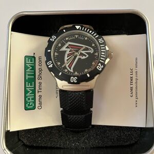 Game Time Black Atlanta Falcons Sport Watch with Falcons Logo